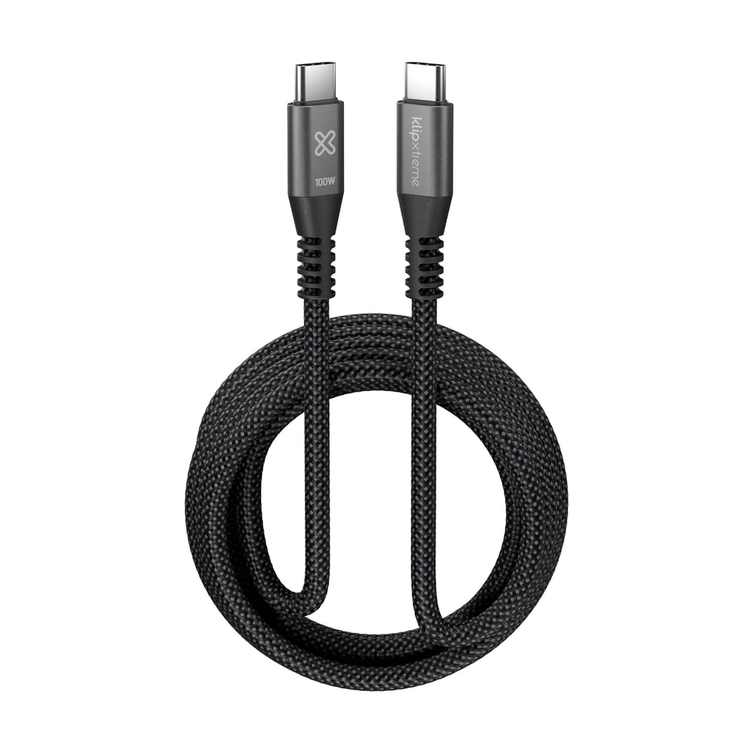 Klip Xtreme Cable Trenzado Usb-C Powergo 550 100W 3M