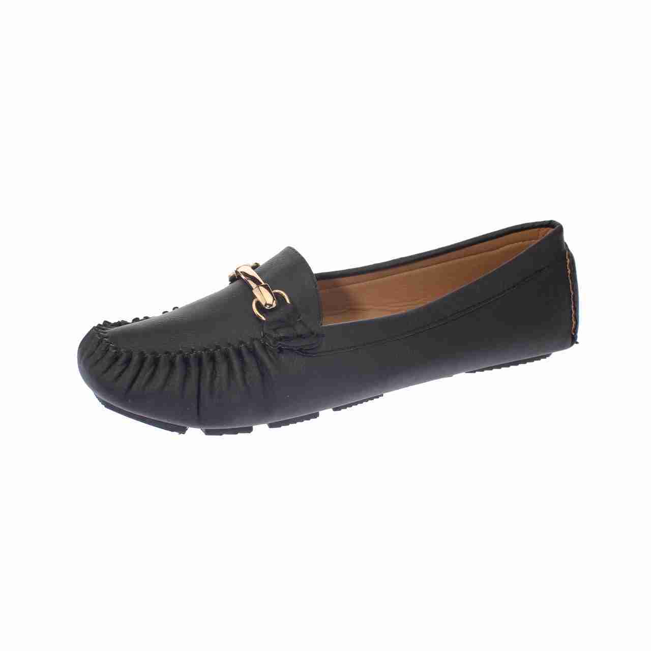 Vía Franca - Mocasín Confort Negro Bbo