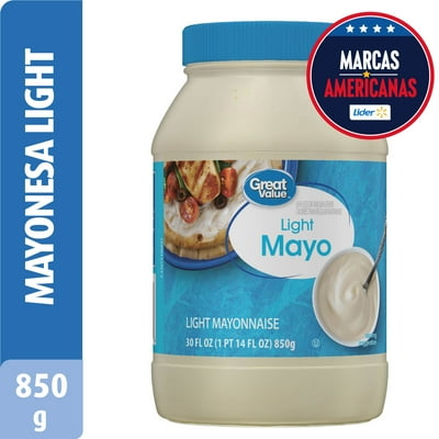 Mayonesa Light Frasco 850 G Great Value