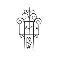 Magideal - Enrejado De Jardín Para Plantas Trepadoras, Enrejado Resistente Para Plantas De Interior/Exterior Para Plantas En Maceta, Plantas De Interior, Enredad Negro