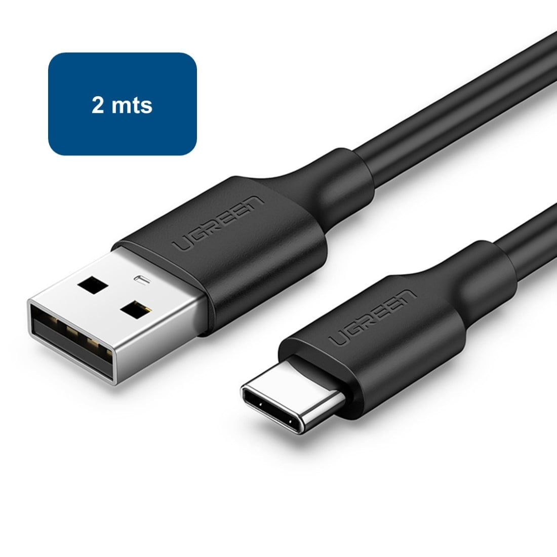 Ugreen - Cable Usb-a A Usb-c Negro Modelo Us287 2mts