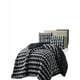 thumbnail image 1 of Cobertor Piel De Conejo Imitacion Con Diseño 2plaza Color Negro, 1 of 4