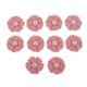 thumbnail image 4 of 10 Uds. Botón De Flor De Diamantes De Imitación De Perlas Adornos Planos De Cristal Decoración Rosa + Perla, 4 of 5