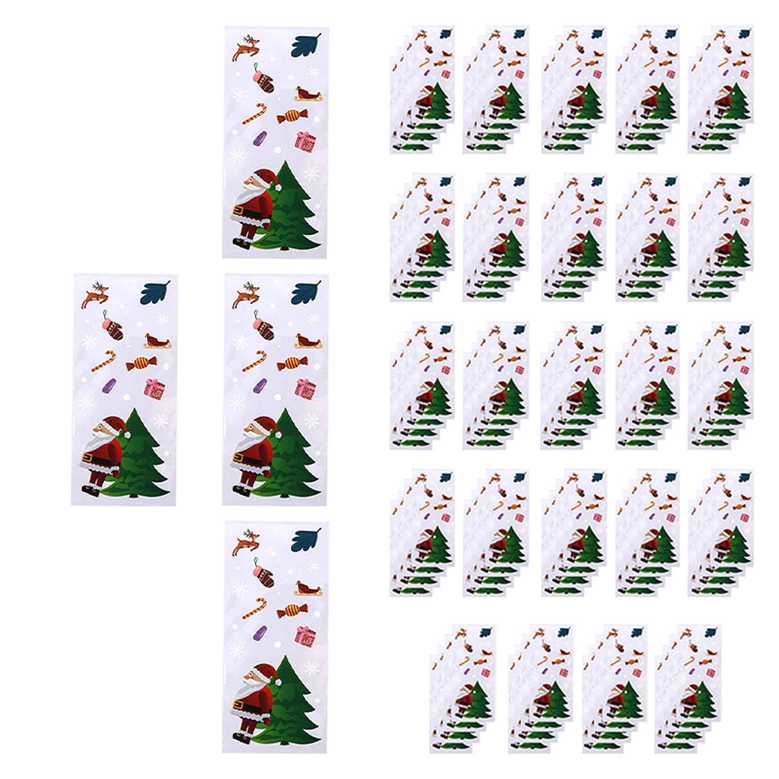 Magideal - Bolsas De Celofán Navideñas Portátiles Para Regalos De Fiesta De Año Nuevo Y Primavera, Cantidad 100