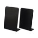 thumbnail image 1 of Sujetalibros De 2 Piezas, Soportes Para Extremos De Libros Para Estantes, Papelería, Hogar, Dormitorio, Negro, 1 of 5