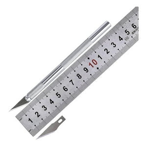 Gen - Bisturi Cortante Tipo Lapiz Con Cuchillas Metal Manualidades Multicolor