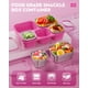 thumbnail image 3 of Bento Box BiuLeon, 5 compartimentos, a prueba de fugas, 10-15 ml, rosa, 3 of 7