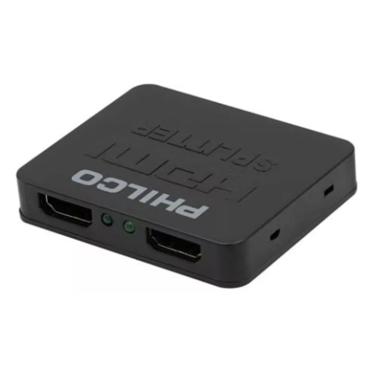 Philco - Adaptador Hdmi Splitter 1x2 Fhd Negro Mp4103