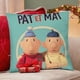 thumbnail image 4 of Pat y Mat Fundas de almohada de terciopelo con tema, regalos de funda de almohada, decoración para el hogar, cojín de lanzar, regalo de cumpleaños para fans y parejas. 45cm x 45cm., 4 of 6
