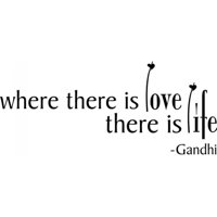 Rienda Libre Graphics - Decomural Where There Is Love Ghandi Ws-15668