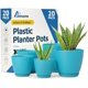 thumbnail image 1 of Macetas apilables Lifemaster de 20 piezas, azules, para interior y exterior, 1 of 7