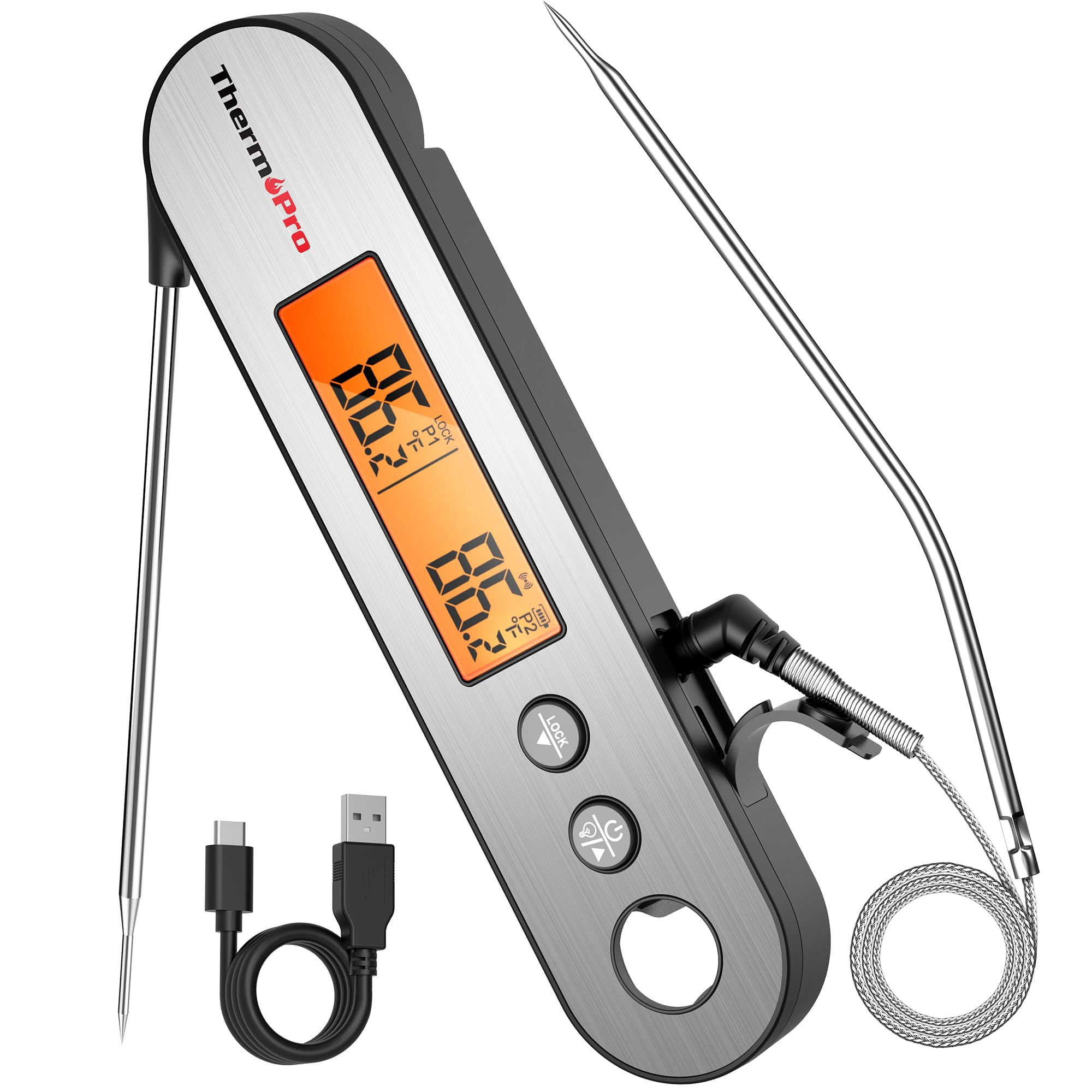 Termómetro Digital Para Carne Thermopro Tp610 Para Cocinar