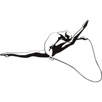 Rienda Libre Graphics - Decomural Gymnast Jump Dance Sports Ws-18660