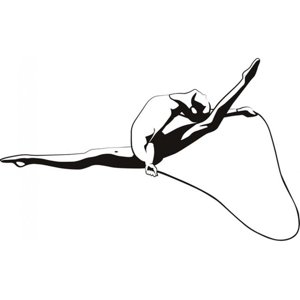 Rienda Libre Graphics - Decomural Gymnast Jump Dance Sports Ws-18660