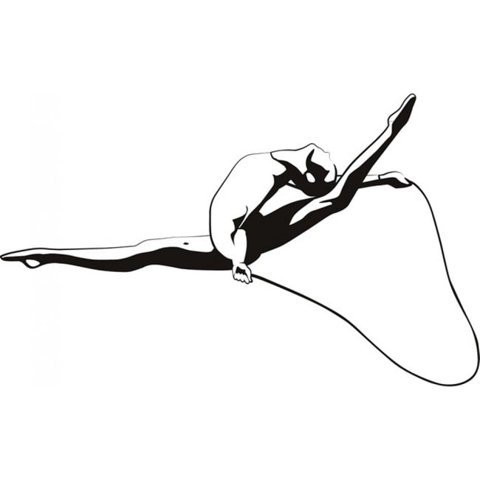 Rienda Libre Graphics - Decomural Gymnast Jump Dance Sports Ws-18660