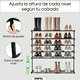 thumbnail image 2 of Zapatero Extensible 6 Niveles Simpel Altura Ajustable Negro, 2 of 7
