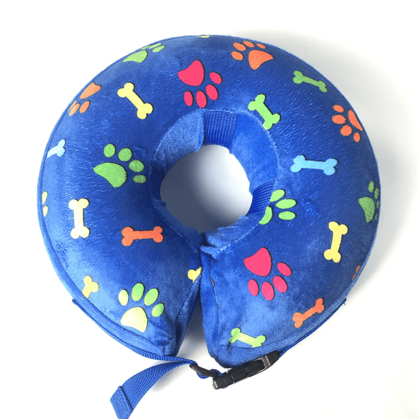 La Huella De Pata Azul Llena El Collar De La Cerca De Seguridad Para Mantener A Su Mascota Segura En El Lado Derecho De La Cerca.