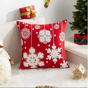 Genérico - Pack De 4 Fundas De Cojín De Navidad De 45X45 Cm Con Bordado J3