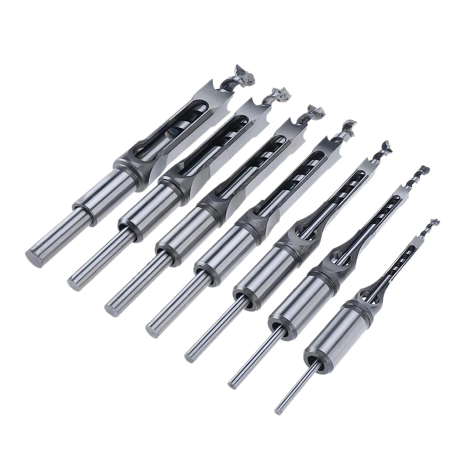 Ioensy - Cinceles De Mortajar Para Carpintería Hss Para Accesorios De Prensa De Taladro Carpintería De Bricolaje 7 Piezas B