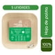 thumbnail image 1 of Pack de 5 Platos Cuadrado Hoja De Palma 100% Biodegradable 25x25, 1 of 4
