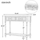 thumbnail image 2 of TREXM Daisy Series Console Table Traditional Design with Two Drawers and Bottom Shelf (Black), 2 of 3