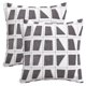 thumbnail image 1 of REGALWOVEN Fundas de Cojín Geométricas Juego de 2 Fundas de Almohada de Felpa Suave Modernas Decorativas para Sofá Dormitorio Gris 18" x 18", 1 of 6