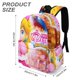 thumbnail image 3 of Princesa Peach-theme Backpack, Campus style schoolbag Bookbag with Adjustable Shoulder Straps And Large Zip Compartment, Unisex Travel Bags.42x30x15cm, 3 of 6