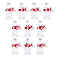 Bothyi - 10 Botellas De Jugo Navideñas De 500 Ml Para Bar, Viajes, Leche, Té Y Más.