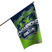 Bandera: Foco, Seattle Seahawks, Nfl, Super Bowl Lx Champions