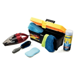 Caja Kit Limpieza De Vehículos 8 Piezas Tramontina Multicolor