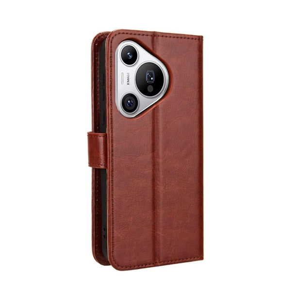 Funda tipo libro para Huawei Pura 70, cartera todo‑en‑uno, funda multifuncional con tarjetero y correa de muñeca desmontable