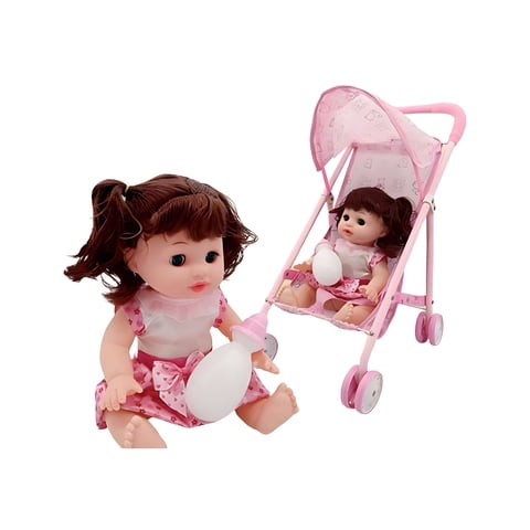 Ali Chile - Juguete Muñeca Más Coche Simple Infantil Rosado