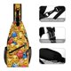 thumbnail image 3 of Emoji Riñonera Bandolera con Estampado Integral para Hombres y Mujeres, Bolso Cruzado Gráfico de Tendencia, Mochila de Hombro Streetwear para Ciclismo y Deportes, Riñonera Versátil Casual, 3 of 6