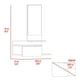 thumbnail image 2 of Mueble Recibidor Pared C/espejo 1 Cajon Fm-002c - Café Claro, 2 of 7