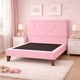 thumbnail image 2 of Cama Plaza y Media Corazón Rosado Base + Colchón Mery Design Excellence Plus, 2 of 9