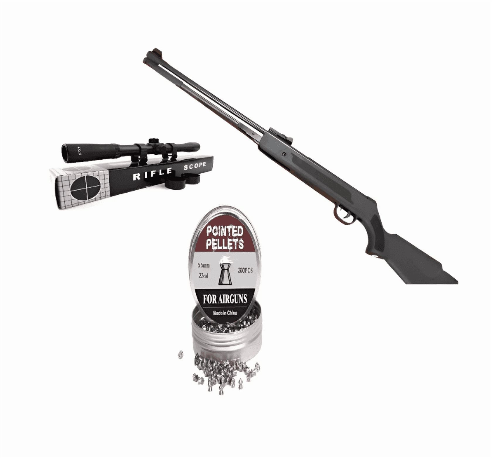 Alemana - Fusil Largo Poston Wf600 55 + Mira 4 X 20 + Lata 100 Postones 55 55 Mm