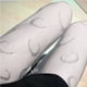 thumbnail image 1 of Medias divertidas con letras sexys de encaje para mujer, medias de rejilla ahuecadas., 1 of 5