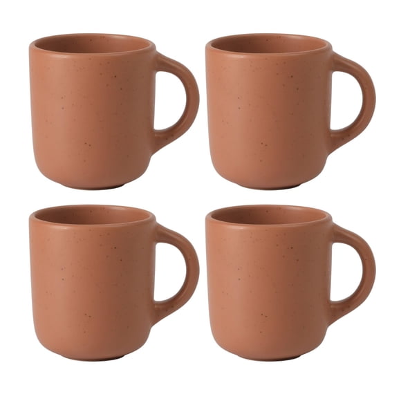 Set de tazas bloomhouse Corsica Clay de 4 piezas, color albaricoque tostado