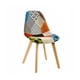 thumbnail image 1 of Silla Patchwork Acolchado Tela Wood - Naranja, 1 of 3