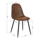 thumbnail image 2 of Pack de 4 Sillas de Comedor Vintage PU Terciopelo Café, 2 of 6