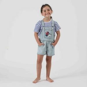 Conjunto Niña Jardinera Denim Minnie Disney