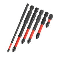 Ioensy - Juego De Puntas De Destornillador Con Ranura Cruzada, 6 Piezas, Para Broca De Jardín De Coche