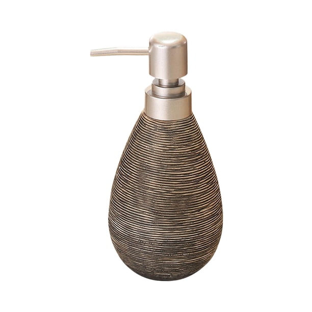 Dispensador de jabón con bomba cónica, dispensador de jabón líquido para manos, dispensador de jabón corporal práctico vacío de 400ml para lavandería, , negro