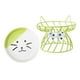 thumbnail image 1 of Cuenco De Cerámica Para Mascotas, Cuenco De Agua Para Alimentos Para Mascotas, Comedero Elevado Para Gatos, Cuenco Para Perros Y Gatos, Verde, 1 of 5