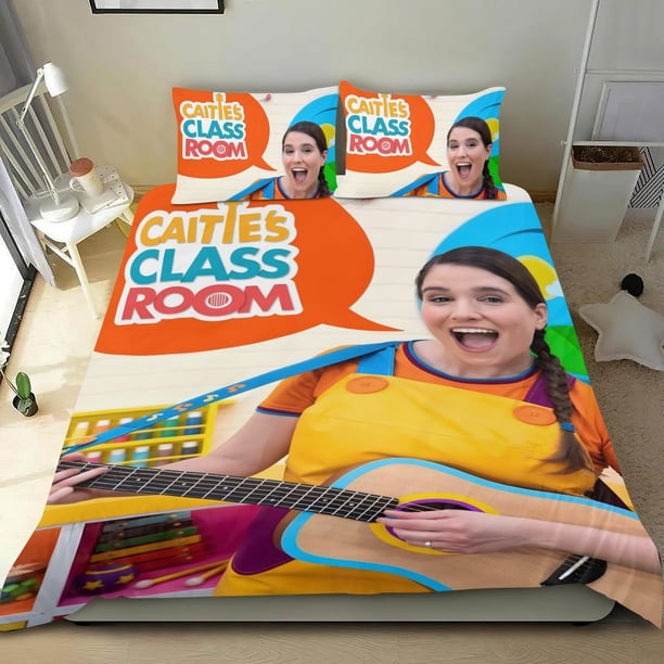 Clase de Caitie Conjunto de sábanas temático, trío de piezas, cómodo y amigable con la piel, diseño único, regalo de decoración para el hogar para familiares, amigos y fans,135cm *200cm