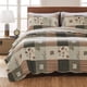 thumbnail image 1 of Juego De Colcha Greenland Home Sedona 100% Algodón Talla Doble Gris, 1 of 7