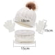 thumbnail image 2 of Gorro, bufanda y guantes para niños, tres piezas, gorro de bebé para otoño e invierno., 2 of 5