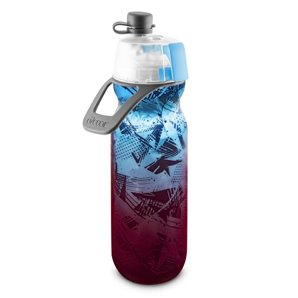 Botella O2COOL 591 ml Pulverizador Prisma Rojo