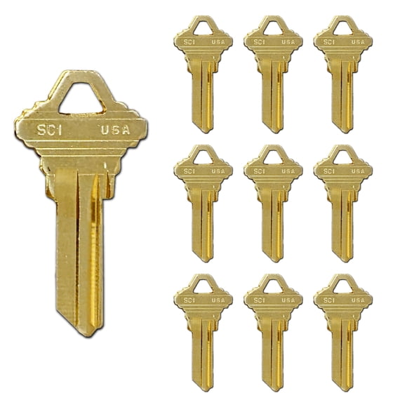 Llaves en blanco SUMMIT DOORWARE Schlage SC1 de latón premium x10