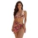 thumbnail image 1 of Bikini de 3 Piezas Estampado Floral - Top en V y Pareo en juego, 1 of 3